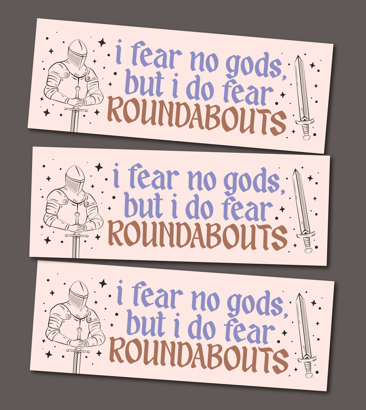 I Fear Roundabouts Magnetic Bumper Sticker