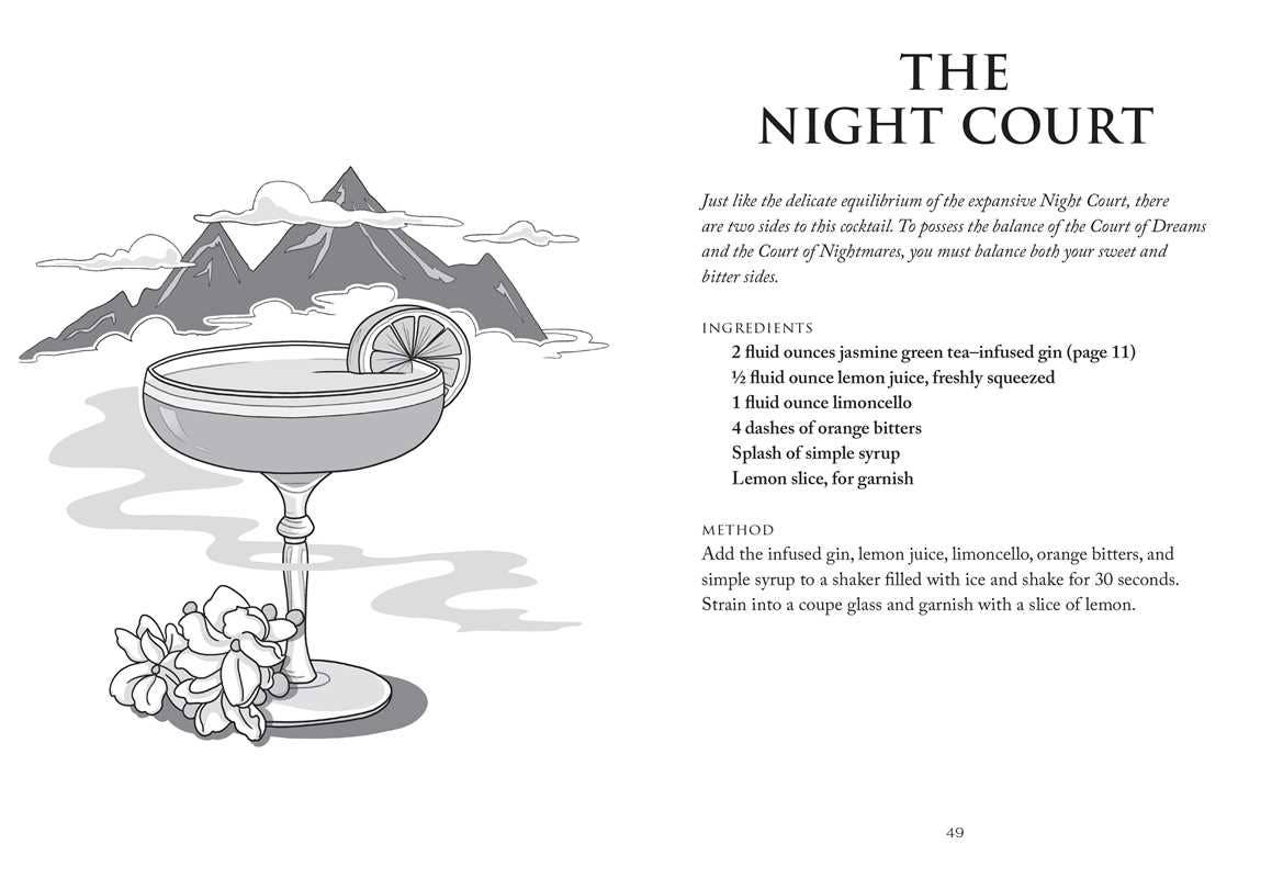 The Unofficial A Court of Thorns and Roses Cocktail Book by J.  Becker