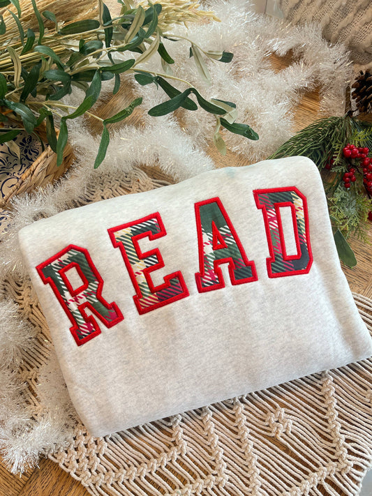 READ Christmas Crewneck Sweatshirt