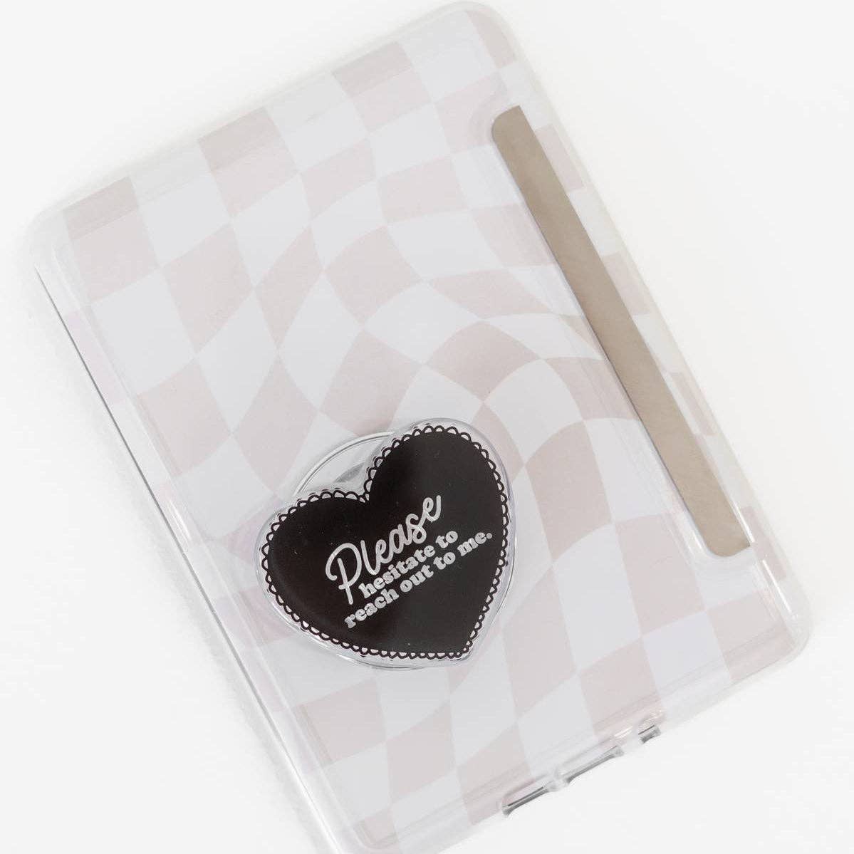 Please Hesitate Heart MagSafe Kindle & Phone Grip