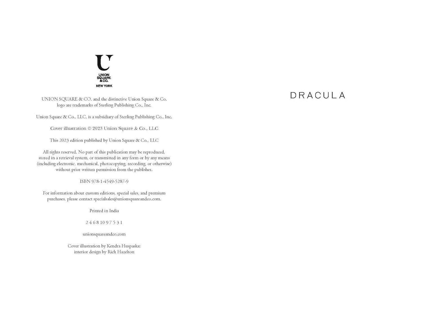 Dracula by Bram Stoker