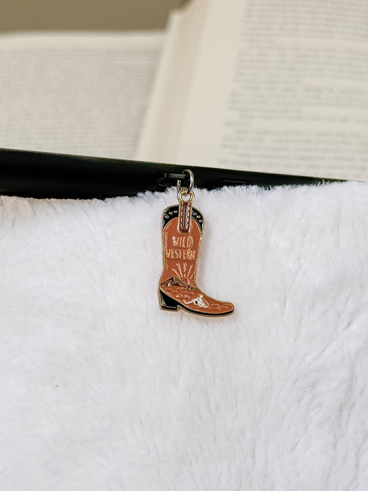 Cowboy Boot Kindle Charm | USB-C Dust Plug