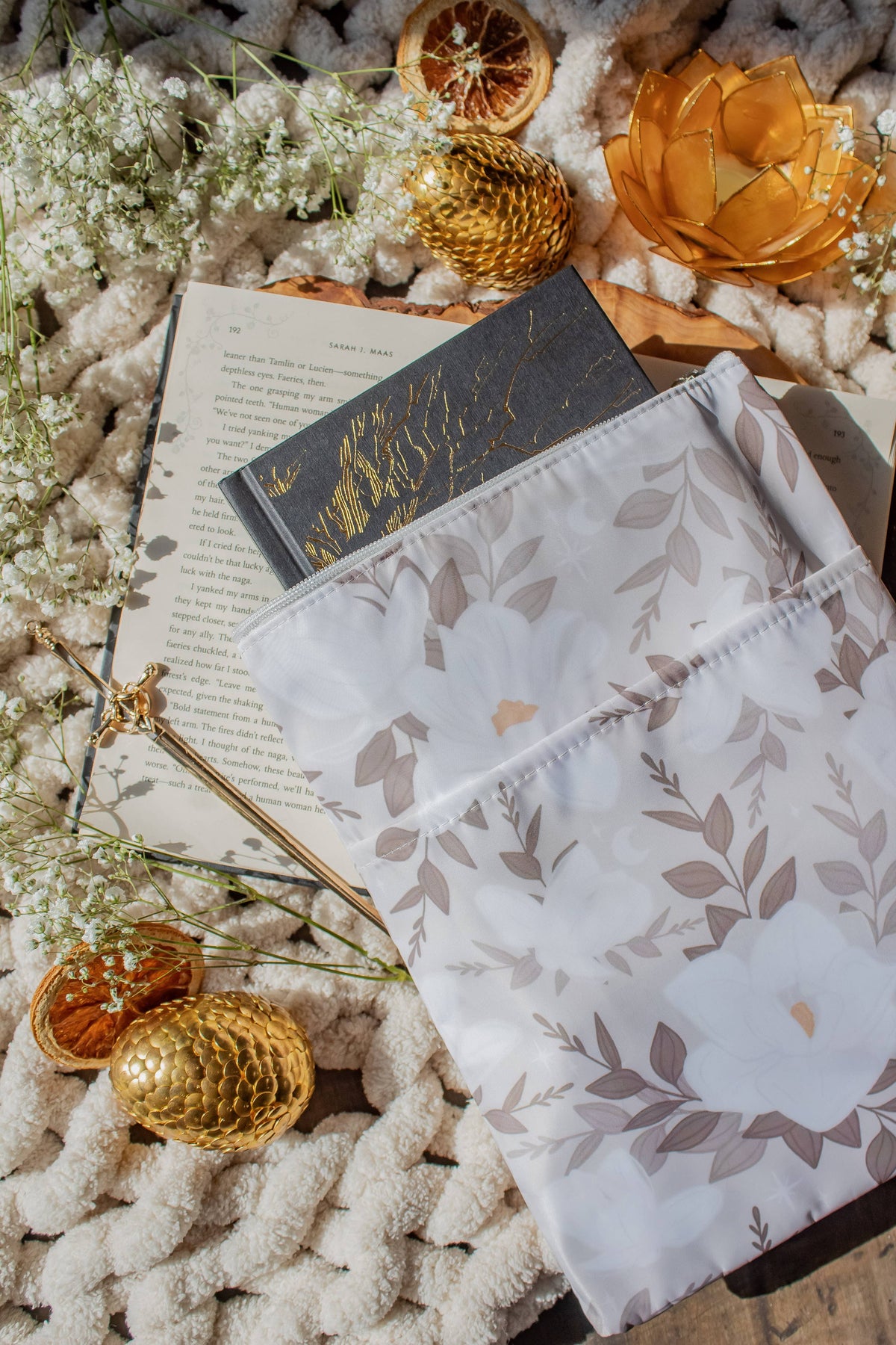 Magnolias Water Resistant Book & Kindle Sleeve