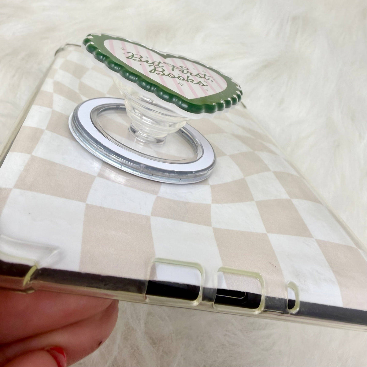 But First, Books Heart MagSafe Kindle & Phone Grip