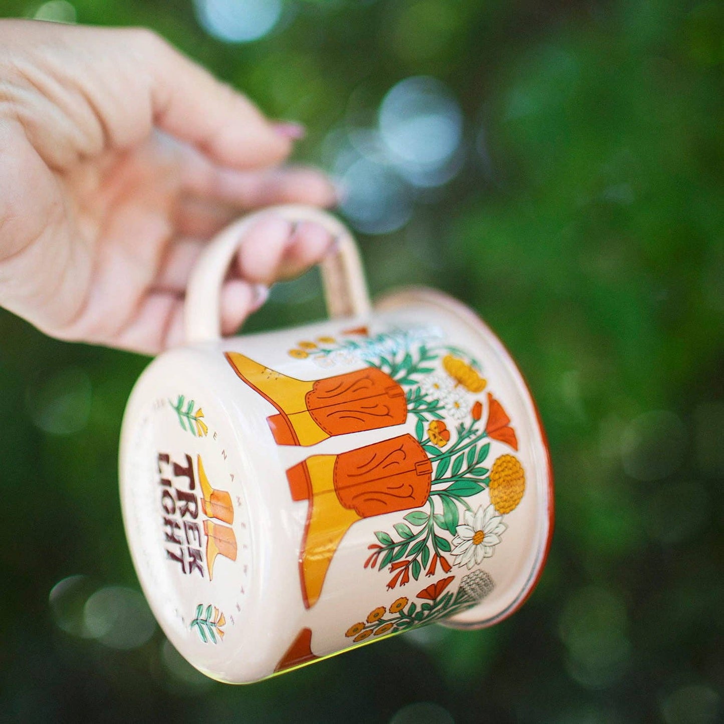 Enamel Coffee & Camp Mug | Western Bloom | 16oz