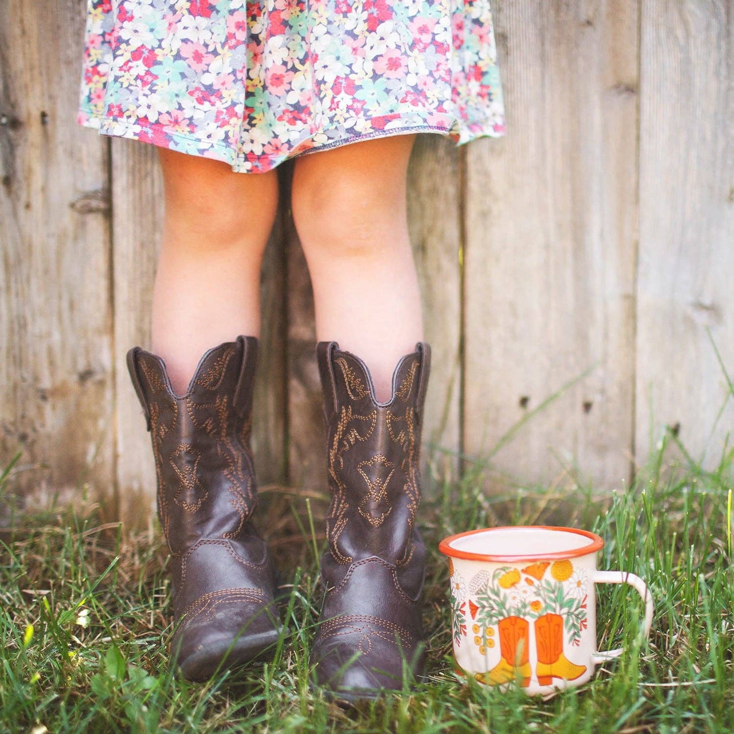 Enamel Coffee & Camp Mug | Western Bloom | 16oz