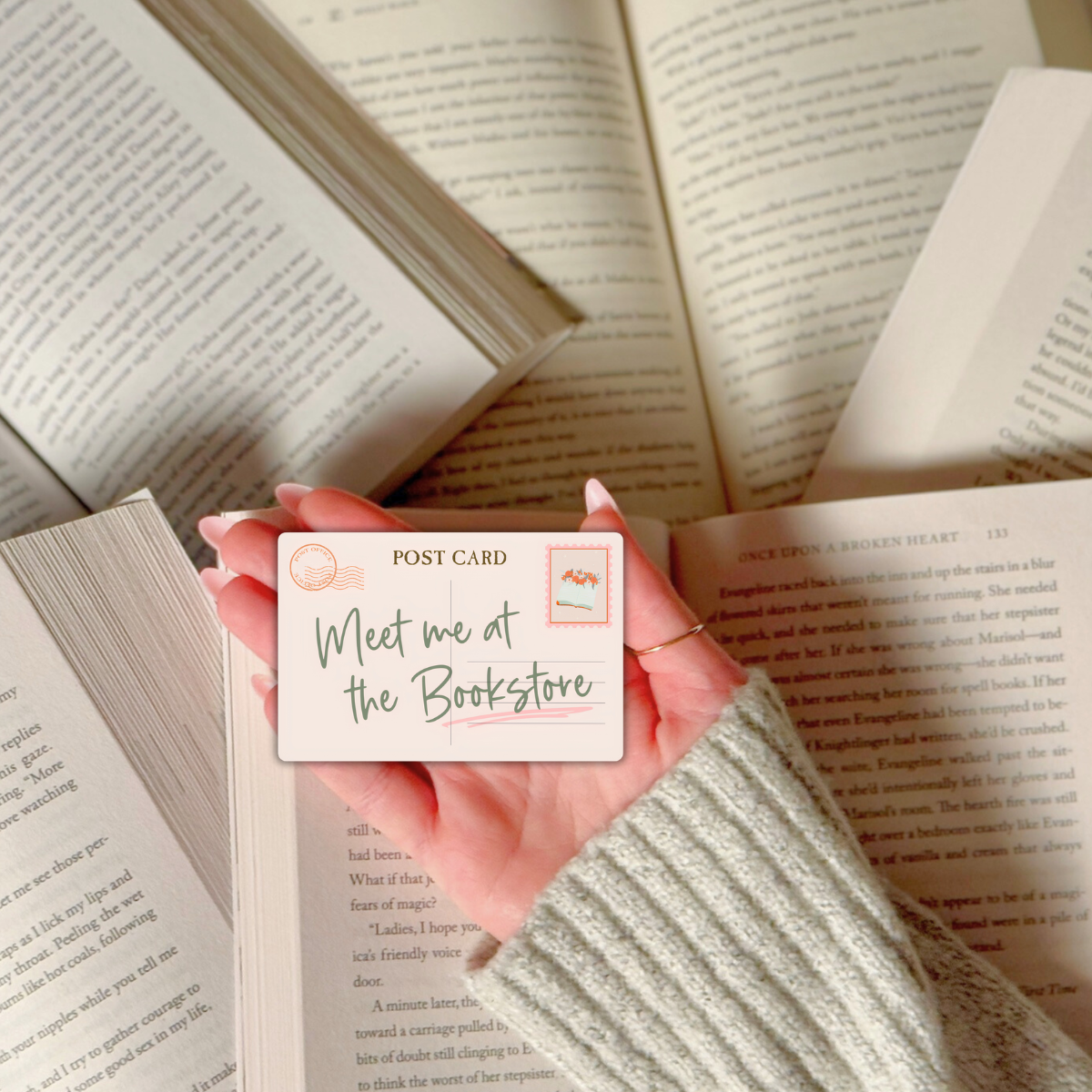 Meet Me at the Bookstore Sticker