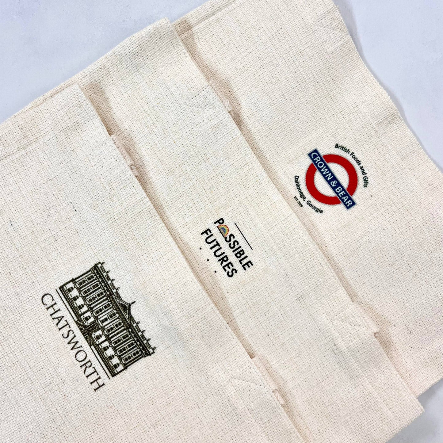 Custom Two Doors Down Books & Wine Tote Bag