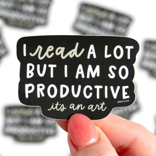 I Read A Lot Decal Sticker