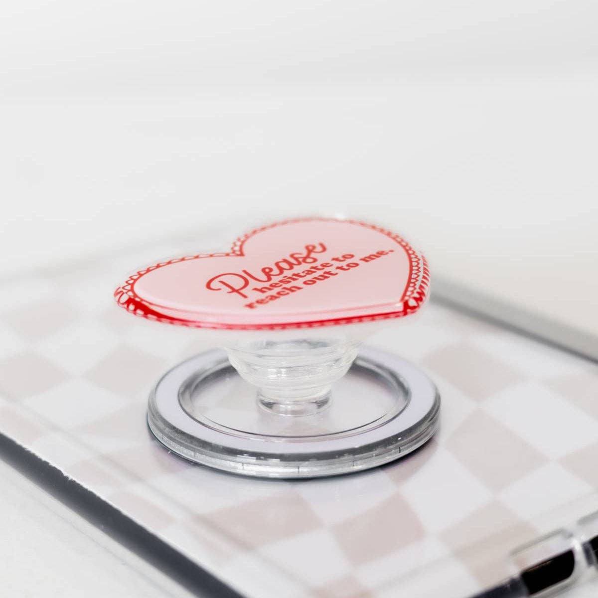 Bookish Babe Heart Kindle & Phone Grip
