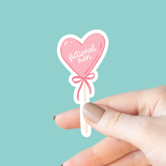 Sucker for Fictional Men Sticker